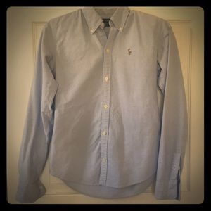 RL Slim Fit Button Down Long Sleeve Oxford Shirt